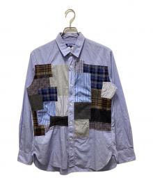 COMME des GARCONS JUNYA WATANABE MAN（コム デ ギャルソン ジュンヤ ワタナベ マン）の古着「パッチワークシャツ」｜ブルー