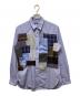 COMME des GARCONS JUNYA WATANABE MAN（コム デ ギャルソン ジュンヤ ワタナベ マン）の古着「パッチワークシャツ」｜ブルー