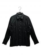 ISSEY MIYAKEイッセイミヤケ）の古着「シワ加工シャツ」｜ブラック