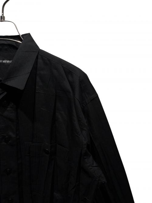 ISSEY MIYAKE（イッセイミヤケ）ISSEY MIYAKE (イッセイミヤケ) シワ加工シャツ ブラック サイズ:1の古着・服飾アイテム