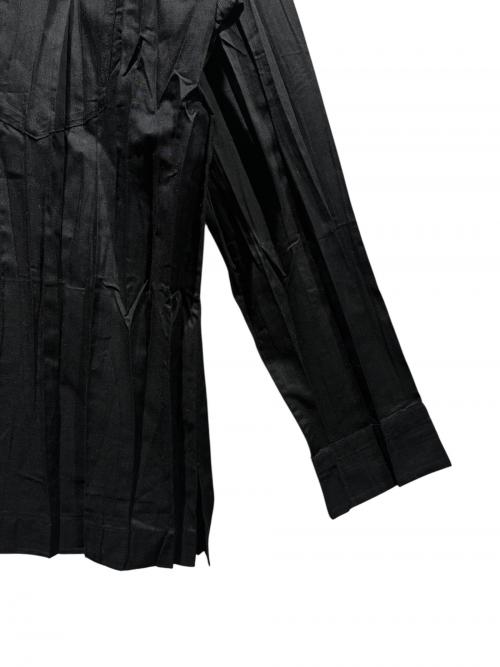 ISSEY MIYAKE（イッセイミヤケ）ISSEY MIYAKE (イッセイミヤケ) シワ加工シャツ ブラック サイズ:1の古着・服飾アイテム