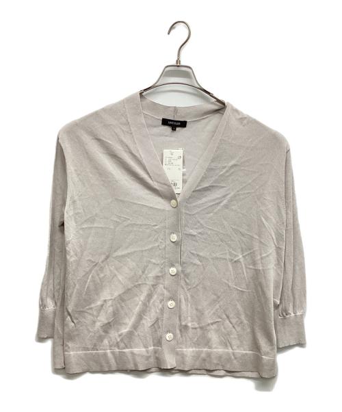 UNTITLED（アンタイトル）UNTITLED (アンタイトル) シアーVネックカーディガン ライトグレー サイズ:M 未使用品の古着・服飾アイテム