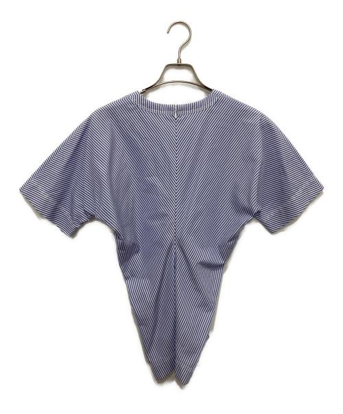 BLAMINK（ブラミンク）BLAMINK (ブラミンク) ストライプブラウス ブルー サイズ:36の古着・服飾アイテム