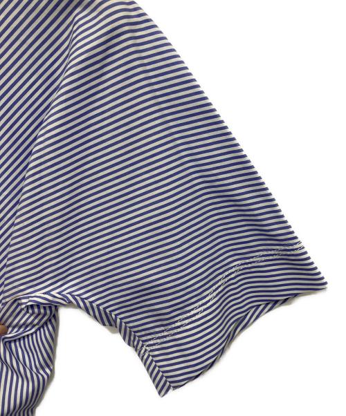BLAMINK（ブラミンク）BLAMINK (ブラミンク) ストライプブラウス ブルー サイズ:36の古着・服飾アイテム