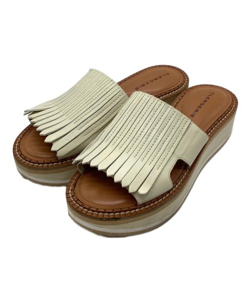 CLERGERIE（クレジュリー）CLERGERIE (クレジュリー) プラットフォームサンダル ベージュ サイズ:37の古着・服飾アイテム