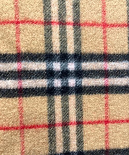 BURBERRY（バーバリー）BURBERRY (バーバリー) バイカラーカシミヤストール ブラウン×オレンジの古着・服飾アイテム