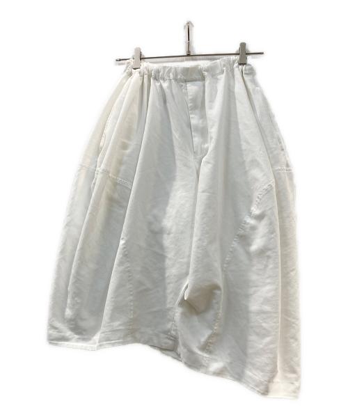 BLACK COMME des GARCONS（ブラックコムデギャルソン）BLACK COMME des GARCONS (ブラックコムデギャルソン) 変形バルーンスカンツ ホワイト サイズ:XSの古着・服飾アイテム