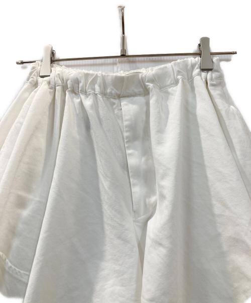 BLACK COMME des GARCONS（ブラックコムデギャルソン）BLACK COMME des GARCONS (ブラックコムデギャルソン) 変形バルーンスカンツ ホワイト サイズ:XSの古着・服飾アイテム