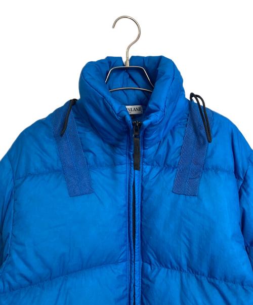 STONE ISLAND（ストーンアイランド）STONE ISLAND ダウンジャケット Opaque Nylon Tela Light Goose Down Puffer Jacket 05AW メッシュワッペン　05年　イタリア製　グースダウン ブルー サイズ: Mの古着・服飾アイテム