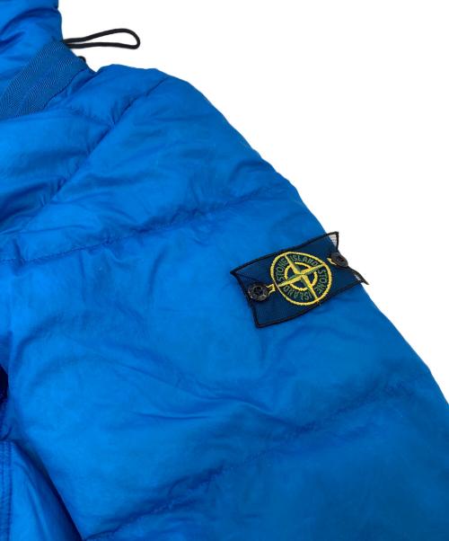 STONE ISLAND（ストーンアイランド）STONE ISLAND ダウンジャケット Opaque Nylon Tela Light Goose Down Puffer Jacket 05AW メッシュワッペン　05年　イタリア製　グースダウン ブルー サイズ: Mの古着・服飾アイテム