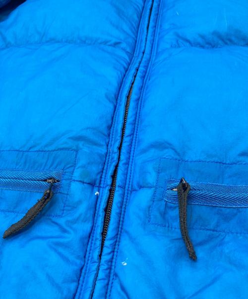 STONE ISLAND（ストーンアイランド）STONE ISLAND ダウンジャケット Opaque Nylon Tela Light Goose Down Puffer Jacket 05AW メッシュワッペン　05年　イタリア製　グースダウン ブルー サイズ: Mの古着・服飾アイテム