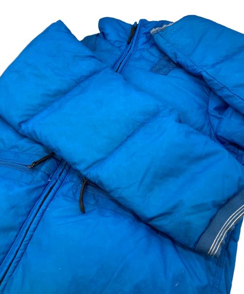 STONE ISLAND（ストーンアイランド）STONE ISLAND ダウンジャケット Opaque Nylon Tela Light Goose Down Puffer Jacket 05AW メッシュワッペン　05年　イタリア製　グースダウン ブルー サイズ: Mの古着・服飾アイテム