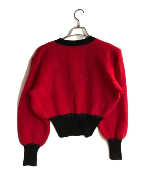 Yves Saint Laurent（イヴサンローラン）Yves Saint Laurent (イヴサンローラン) ニットカーディガン レッド サイズ:Mの古着・服飾アイテム