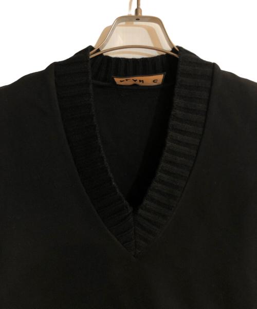 PLAN C（プランシー）Plan C (プランシー) サイドボタンベスト ブラック サイズ:36の古着・服飾アイテム