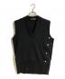 Plan C（プランシー）の古着「サイドボタンベスト」｜ブラック