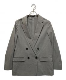 PLST（プラステ）の古着「リネンブレンドダブルジャケット」｜グレー