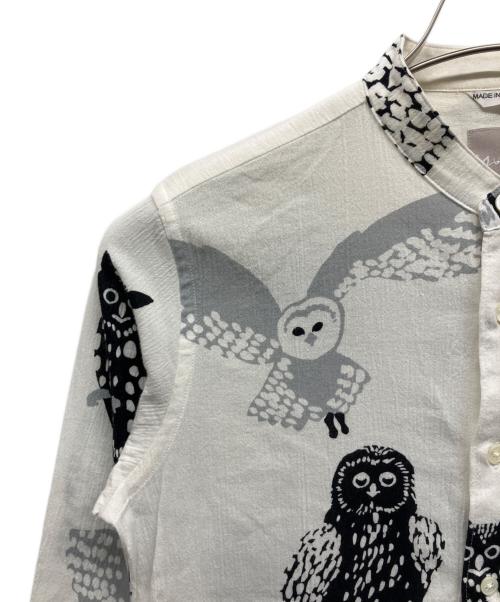 SOU・SOU（ソウソウ）SOU・SOU (ソウソウ) 高島縮 20/20 スタンドカラーシャツ ホワイト サイズ:Sの古着・服飾アイテム