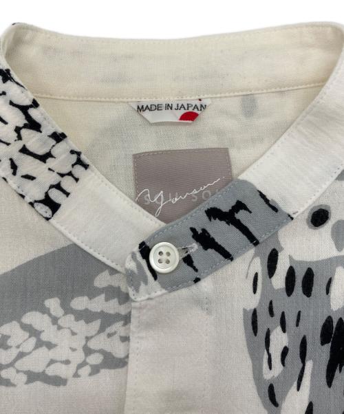 SOU・SOU（ソウソウ）SOU・SOU (ソウソウ) 高島縮 20/20 スタンドカラーシャツ ホワイト サイズ:Sの古着・服飾アイテム