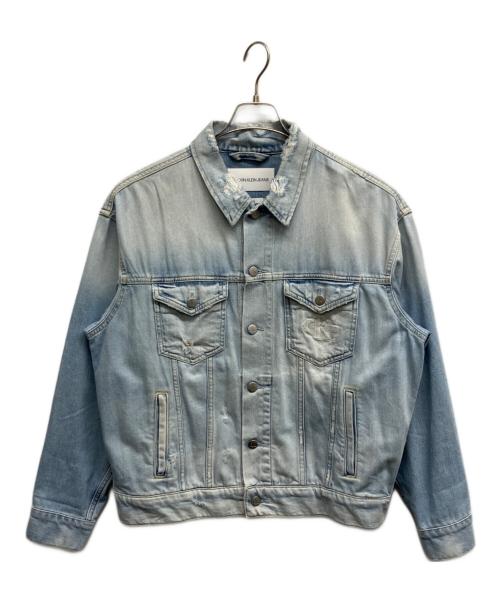 Calvin Klein Jeans（カルバンクラインジーンズ）Calvin Klein Jeans (カルバンクラインジーンズ) デニムジャケット ブルー サイズ:Mの古着・服飾アイテム