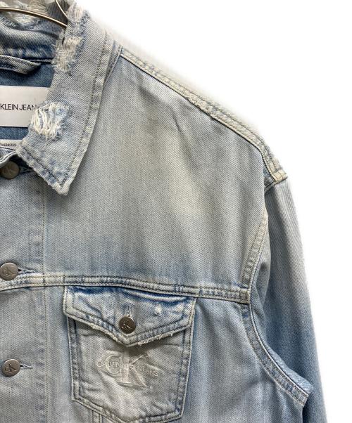 Calvin Klein Jeans（カルバンクラインジーンズ）Calvin Klein Jeans (カルバンクラインジーンズ) デニムジャケット ブルー サイズ:Mの古着・服飾アイテム