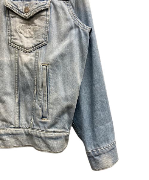 Calvin Klein Jeans（カルバンクラインジーンズ）Calvin Klein Jeans (カルバンクラインジーンズ) デニムジャケット ブルー サイズ:Mの古着・服飾アイテム