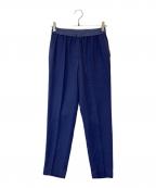 icBアイシービー）の古着「FluidBackSatin ドロストパンツ」｜ブルー