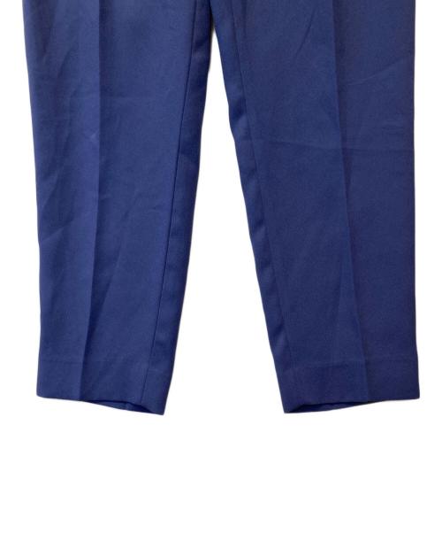 icB（アイシービー）icB (アイシービー) FluidBackSatin ドロストパンツ ブルーの古着・服飾アイテム