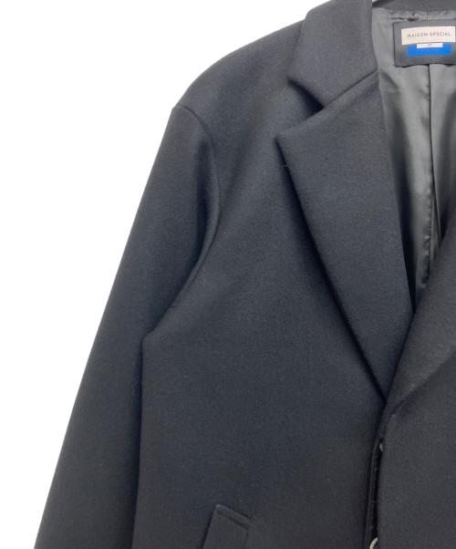 MAISON SPECIAL（メゾンスペシャル）MAISON SPECIAL (メゾンスペシャル) Super140s Prime-Over Melton Chesterfield Coat ブラック サイズ:1の古着・服飾アイテム