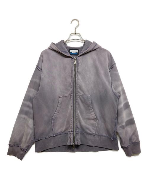 MAISON SPECIAL（メゾンスペシャル）MAISON SPECIAL (メゾンスペシャル) Sandblasting Sweat Prime-Over Zip Hoodie パープル サイズ:1の古着・服飾アイテム