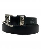 JAM HOME MADEジャムホームメイド）の古着「POSTプレーンスタッズベルト-SINGLE-」｜ブラック