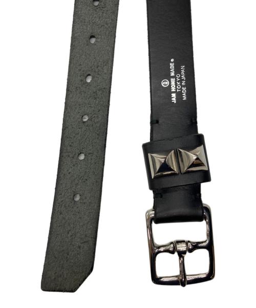 JAM HOME MADE（ジャムホームメイド）JAM HOME MADE (ジャムホームメイド) POSTプレーンスタッズベルト-SINGLE- ブラックの古着・服飾アイテム