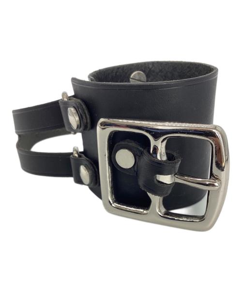 JAM HOME MADE（ジャムホームメイド）JAM HOME MADE (ジャムホームメイド) レザーブレスレット ブラックの古着・服飾アイテム