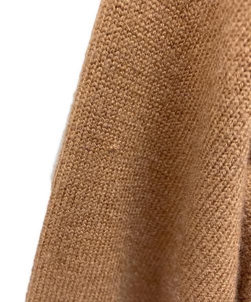 HeRIN.CYE（ヘリンドットサイ）HeRIN.CYE (ヘリンドットサイ) Elbow patch knit dress エルボーパッチニットドレス ブラウン サイズ:Freeの古着・服飾アイテム