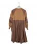 HeRIN.CYE (ヘリンドットサイ) Elbow patch knit dress エルボーパッチニットドレス ブラウン サイズ:Free：8000円