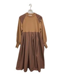 HeRIN.CYE（ヘリンドットサイ）の古着「Elbow patch knit dress エルボーパッチニットドレス」｜ブラウン