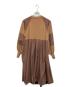 HeRIN.CYE (ヘリンドットサイ) Elbow patch knit dress エルボーパッチニットドレス ブラウン サイズ:FREE：3000円