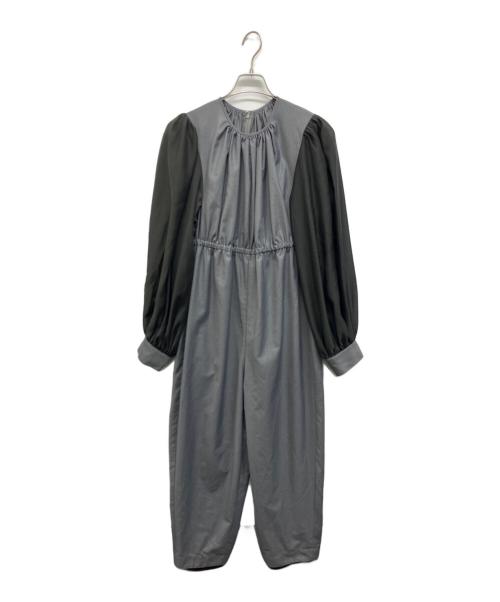 HeRIN.CYE（ヘリンドットサイ）HeRIN.CYE (ヘリンドットサイ) Many gather jump suit　メニーギャザー ジャンプスーツ グレー サイズ:38の古着・服飾アイテム