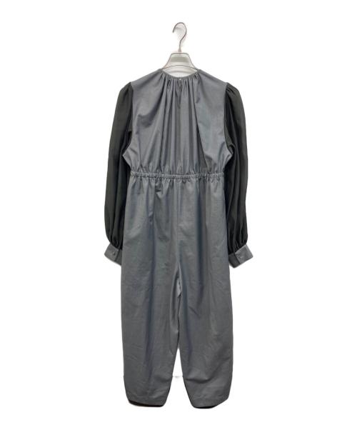 HeRIN.CYE（ヘリンドットサイ）HeRIN.CYE (ヘリンドットサイ) Many gather jump suit　メニーギャザー ジャンプスーツ グレー サイズ:38の古着・服飾アイテム