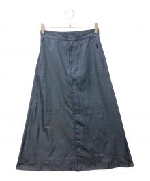 IENA（イエナ）の古着「Aライン デニムスカート」｜ネイビー