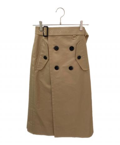 中古・古着通販】sacai (サカイ) Cotton Gabardine Skirt ベージュ
