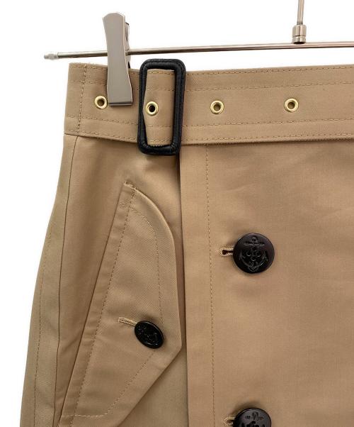 sacai（サカイ）sacai (サカイ) Cotton Gabardine Skirt ベージュ サイズ:０の古着・服飾アイテム