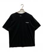 NEIGHBORHOODネイバーフッド）の古着「刺繍ロゴTシャツ」｜ブラック