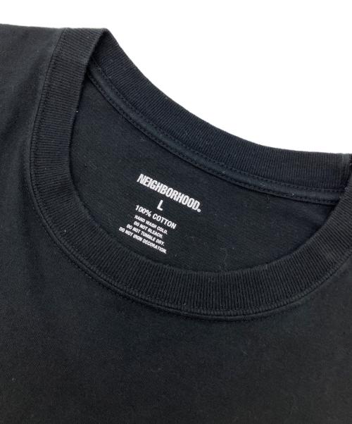 NEIGHBORHOOD（ネイバーフッド）NEIGHBORHOOD (ネイバーフッド) 刺繍ロゴTシャツ ブラック サイズ:Lの古着・服飾アイテム