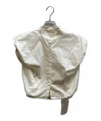 TODAYFULトゥデイフル）の古着「Puffshoulder Compact Shirts」｜アイボリー