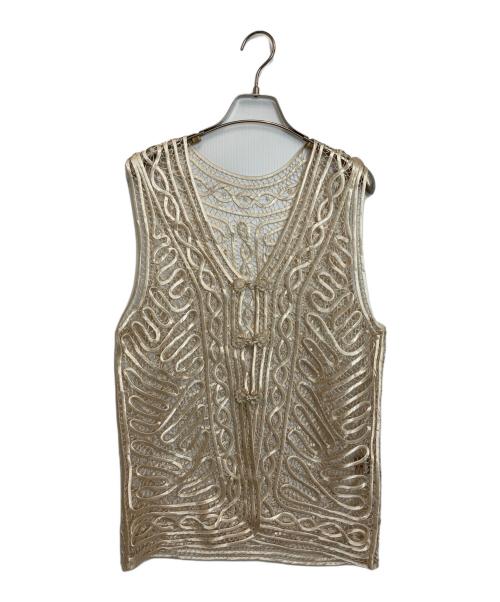 TODAYFUL（トゥデイフル）TODAYFUL (トゥデイフル) Embroidery Middle Vest ベージュ サイズ:Freeの古着・服飾アイテム