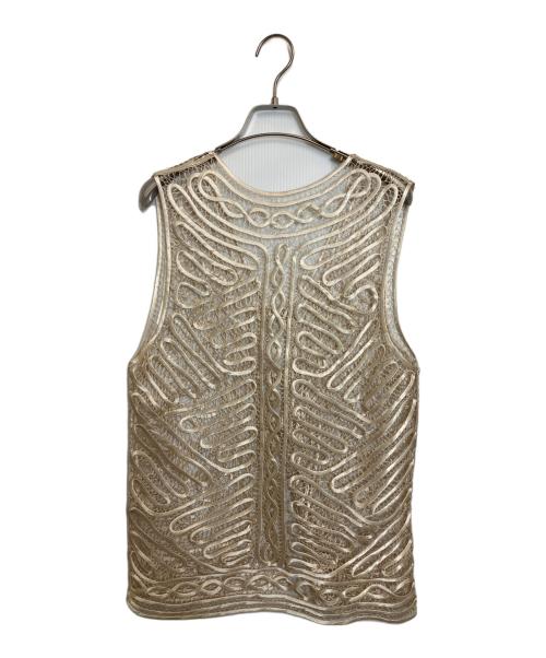 TODAYFUL（トゥデイフル）TODAYFUL (トゥデイフル) Embroidery Middle Vest ベージュ サイズ:Freeの古着・服飾アイテム