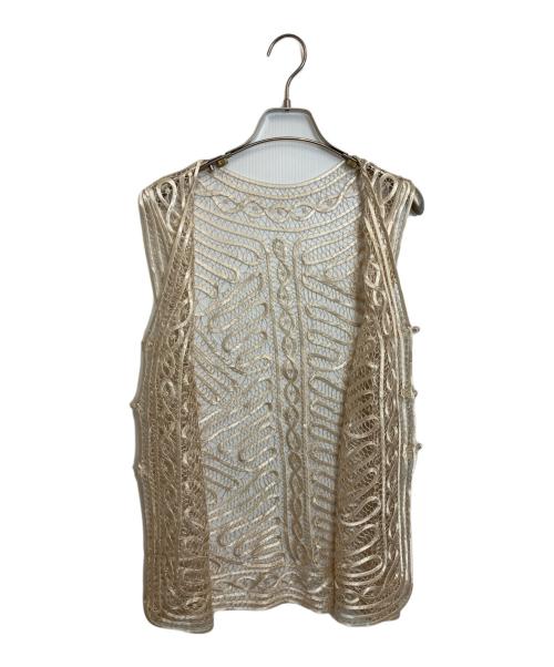 TODAYFUL（トゥデイフル）TODAYFUL (トゥデイフル) Embroidery Middle Vest ベージュ サイズ:Freeの古着・服飾アイテム