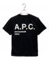 A.P.C. (アーペーセー) ロゴプリントポケットTシャツ ブラック サイズ:XS：6000円