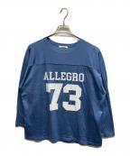 Whim Gazetteウィムガゼット）の古着「フットボールロングTシャツ」｜ライトブルー