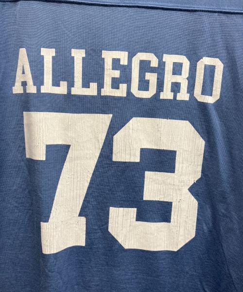 Whim Gazette（ウィムガゼット）Whim Gazette (ウィムガゼット) フットボールロングTシャツ ライトブルー サイズ:Freeの古着・服飾アイテム